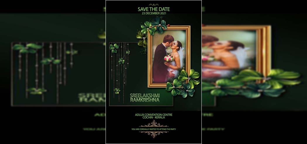 Wedding Invitation Card PSD-12